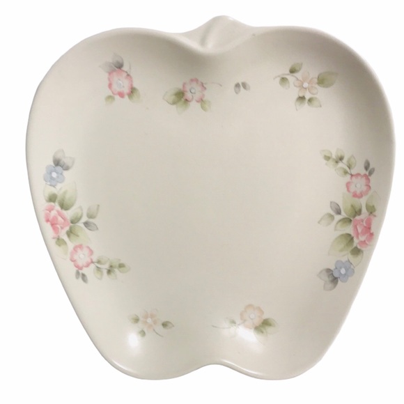 2 Apple Shaped PFALTZGRAFF Tea Rose Tray Bowl - Picture 3 of 8